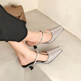 Herstyled Chic Lady Square Toe Stiletto Heels