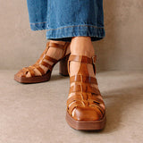 Herstyled Vintage Heeled Gladiator Vegan Sandals