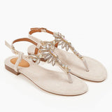 Herstyled Tropical Coconut Palm T-Strap Sandals