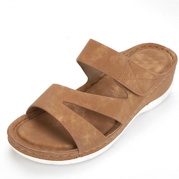 Herstyled Women's Comfortable Open Toe Flats Sandals