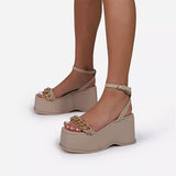 Herstyled Women's Fashion Wedge Heel Sandals