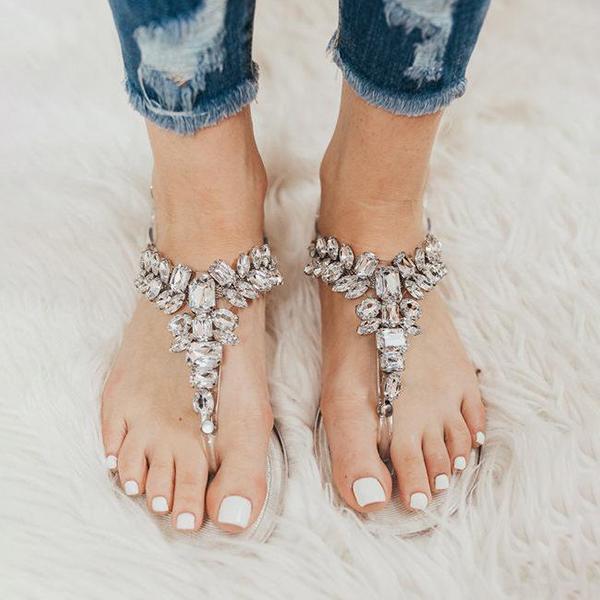 Herstyled Crystal Clear Sandals